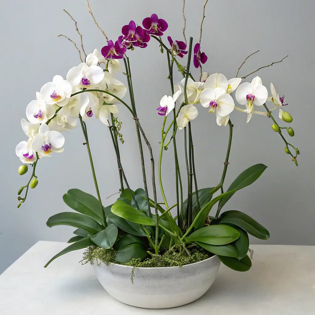 Orchid in a Gold Pot