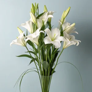 Elegant White Lily Bouquet